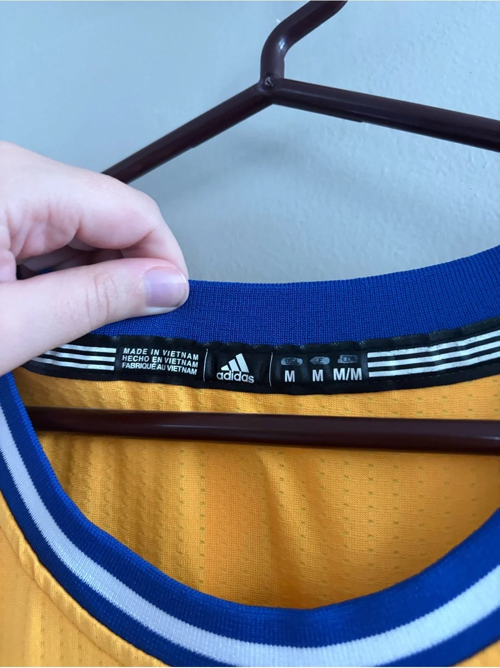 NBA Adidas Hardwood Classics Golden State Steph Curry Jersey Basketball 30 Med